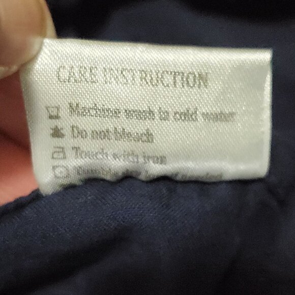 Split-Top CAL KING Sheets 600 Thread Count NAVY 100% Cotton (Half Split Fitted) - Picture 5 of 5